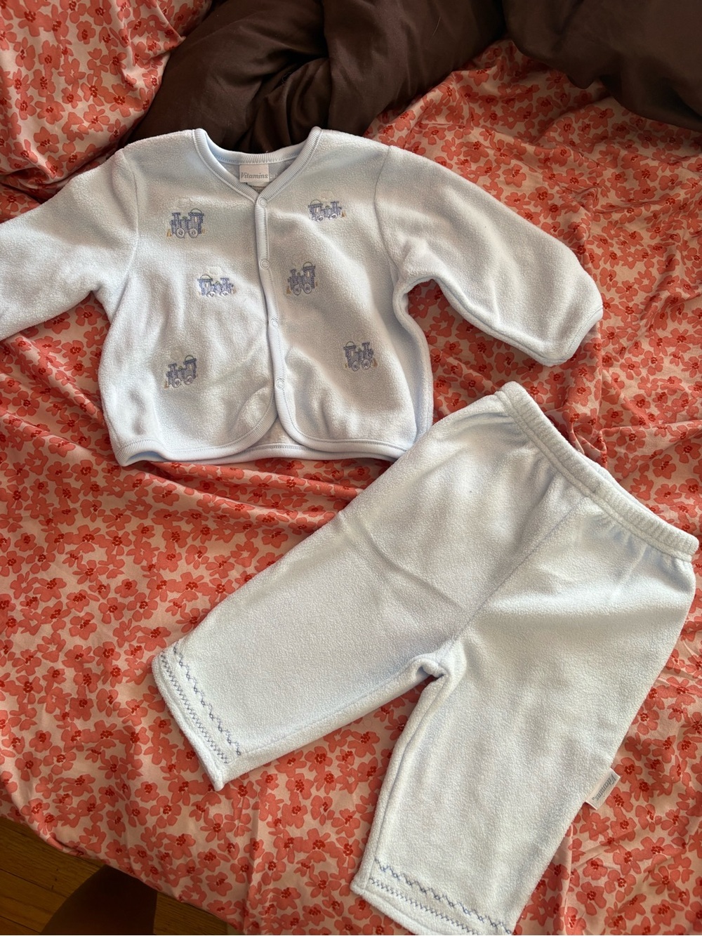 Light Blue Baby Fleece Set - Jacket & Pants